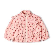 撥水加工いちご柄タフタジャケット