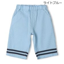 シアサッカーマリン6分丈ハーフパンツ