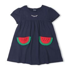 レモン・スイカフルーツポケット半袖ワンピース