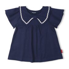 リボン衿付き半袖Ｔシャツ