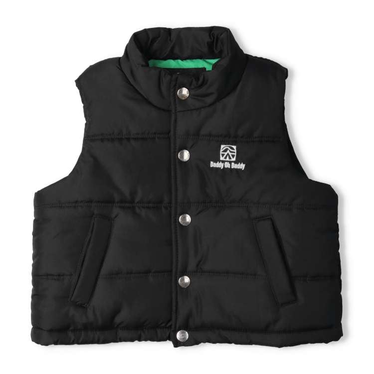 撥水 タフタ 裾 フリル ダウン ベスト　140 べべ セール 撥水 タフタ 裾 フリル ダウン ベスト (90~150cm) （ベスト