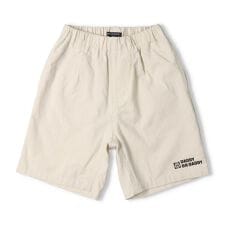 コットンクロス無地5分丈ハーフパンツ