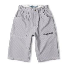 サッカーストライプ5分丈ハーフパンツ(140-160cm)