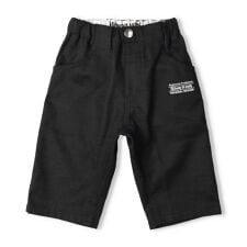 ロゴプリント無地６分丈ハーフパンツ