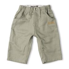 ロゴプリント無地６分丈ハーフパンツ