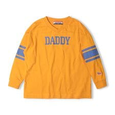 【WEB限定】ロゴプリントVネック長袖Tシャツ