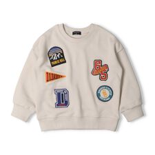 ワッペン付裏毛トレーナー