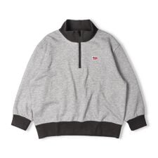 【WEB限定】ハーフジップ裏毛トレーナー