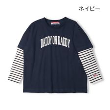 【WEB限定】ロゴプリント重ね着風長袖Ｔシャツ