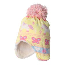 ユニコーン柄耳付ニット帽