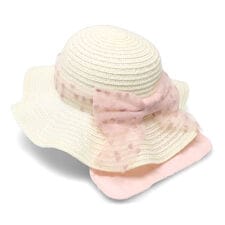 洗えるたためる日よけ付ハット