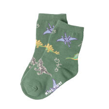 恐竜柄クルーソックス