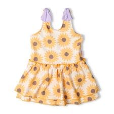 キッズフォーレ(Kids Foret)のひまわり総柄スイムワンピース