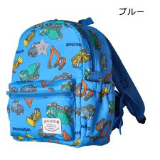 くま・働く車総柄リュック
