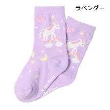 くま・ユニコーン柄クルーソックス
