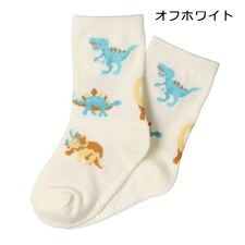 恐竜・働く車総柄クルーソックス