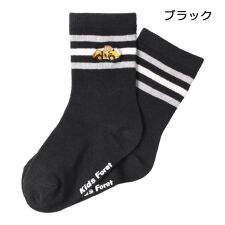 働く車・恐竜刺繍クルーソックス