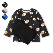 キッズフォーレ(Kids Foret)の【WEB限定】食べ物総柄キルト長袖パジャマ