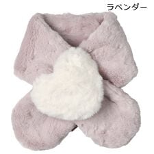 キッズフォーレ(Kids Foret)のハートファーマフラー
