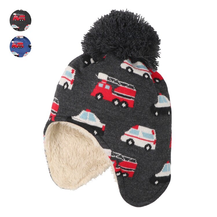 働く車柄耳付ニット帽・帽子 | キッズフォーレ(Kids Foret) | マルイ