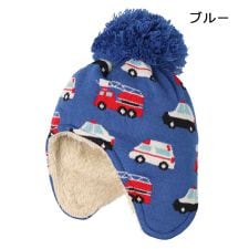 キッズフォーレ(Kids Foret)の働く車柄ニット帽
