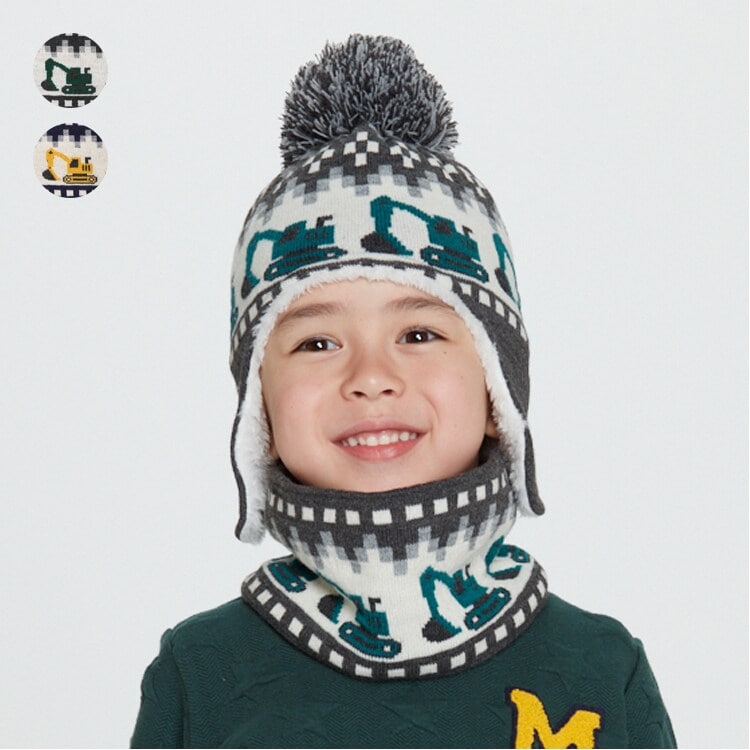 ハート柄スヌード・ネックウォーマー | キッズフォーレ(Kids Foret