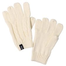 ケーブル編手袋