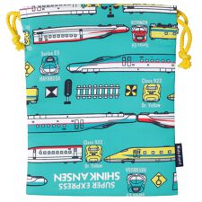 ＪＲ新幹線電車柄巾着袋