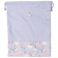 ユニコーン・くま刺繍巾着・きんちゃく袋