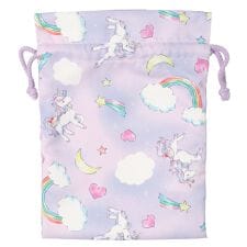 ユニコーン・くま総柄巾着袋【S】