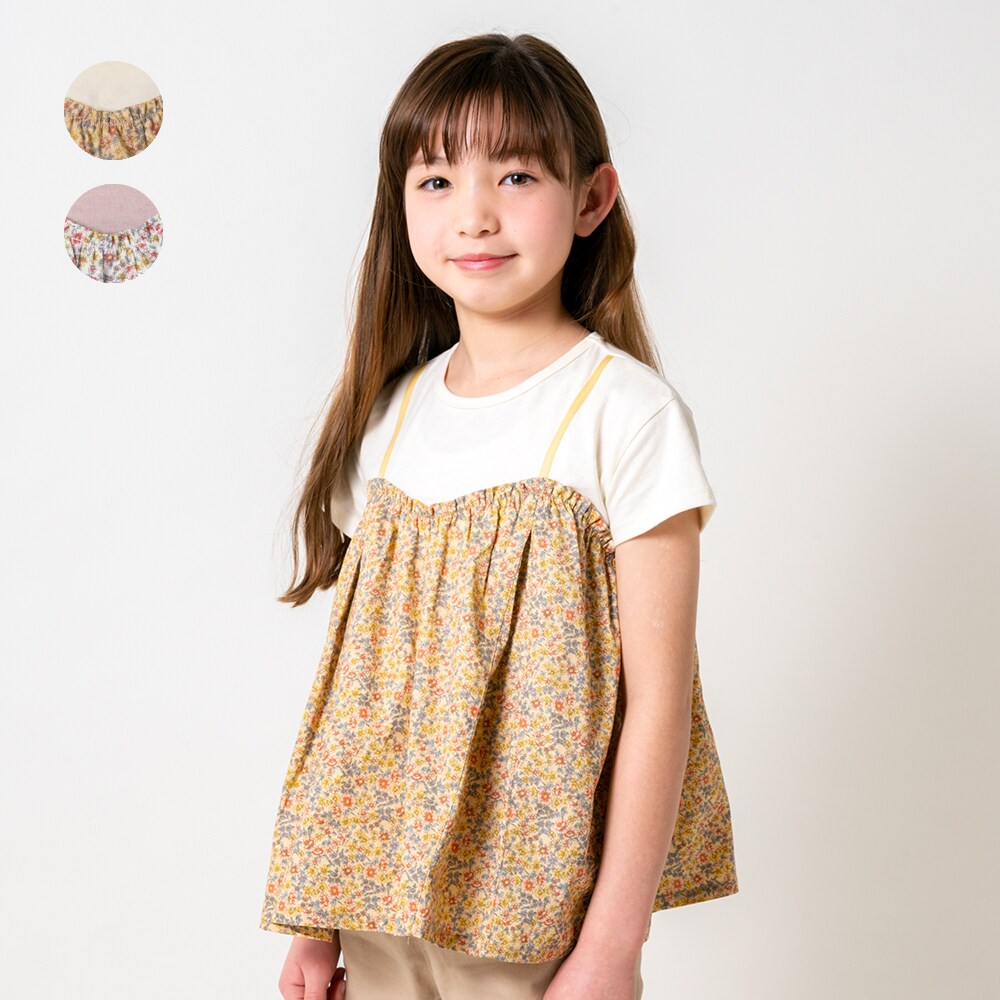 小花柄キャミ付きTシャツ | ウィルメリー(WILL MERY) | マルイ