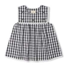 ギンガムチェック・花柄チュニック