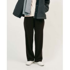 ギンガムチェックストレートパンツ
