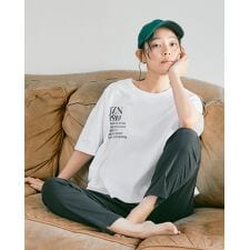 【オーガニックコットン】ワンポイントロゴプリントT