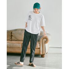 【牡蠣殻リサイクル素材】テーパードパンツ