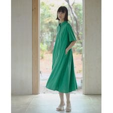 【吸水速乾】 【UVカット】トリコットポロワンピース