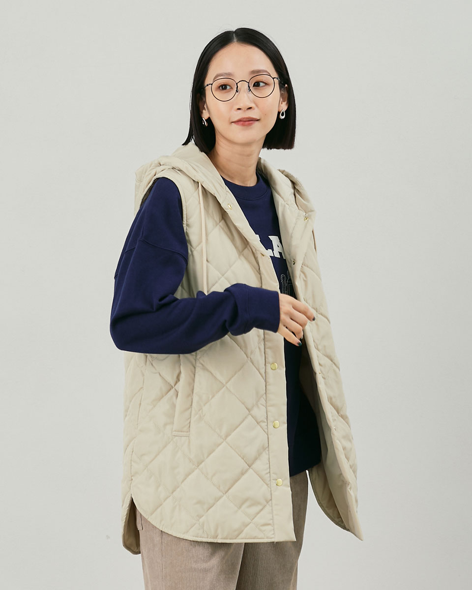 LANVIN en blue ペプラムリバーシブルダウンジャケット ペプラムショートダウンジャケット | ランバン オン ブルー