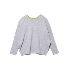 【前後2WAY】2WAYネックロングリブスリーブ