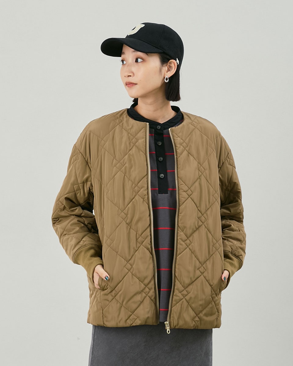 撥水・洗える】2WAYノーカラーダウン ジャケット | エニィスィス