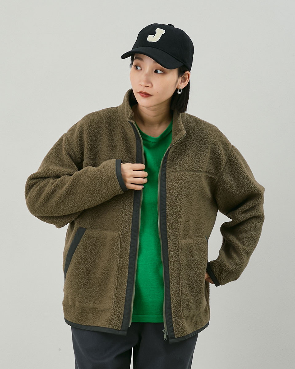 リサイクルポリエステル】ボアフリースジャケット | ジャンセン