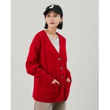 ジャンセン(Jantzen)のウォッシャブルラムVネックカーディガン