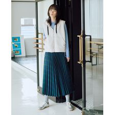 チェックプリーツスカート