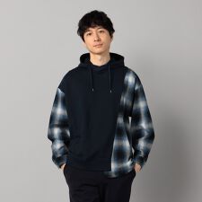 オンブレ―切替 パーカ