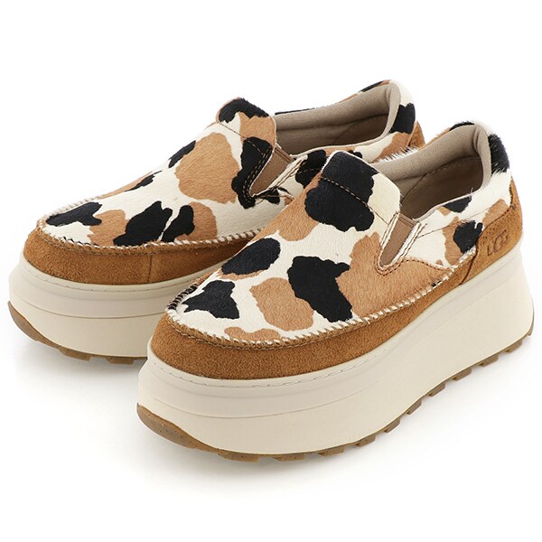 UGG （アグ） MARIN SLIP ON COW PRINT厚底スニーカー UGG （アグ） MARIN SLIP ON COW PRINT厚底スニーカー UGG（アグ