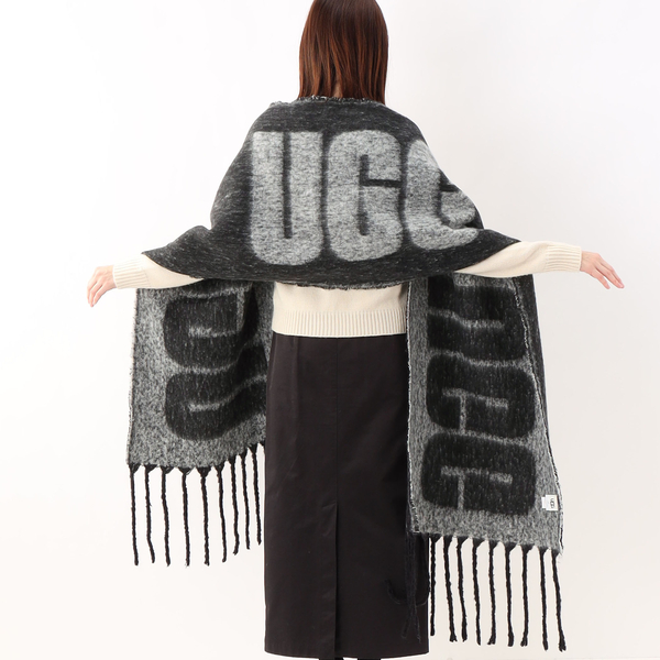 新着UGG WOMEN Woven Ugg Logo 大判ストール-