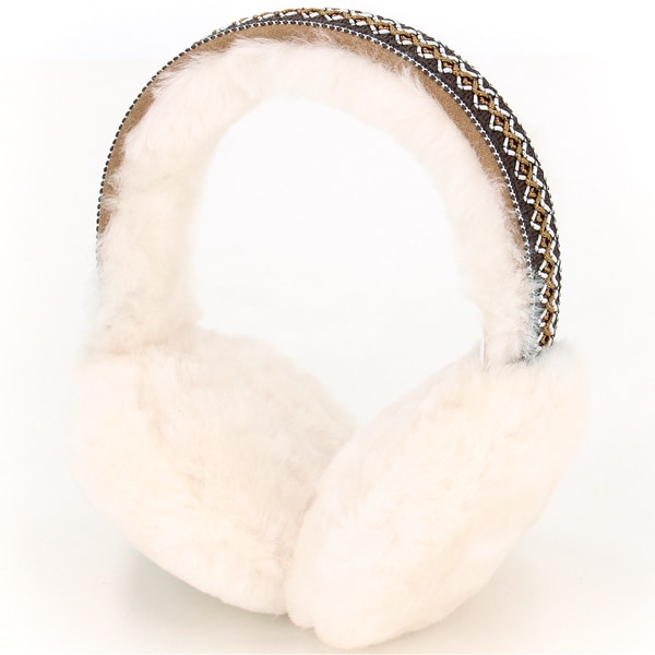 [}C]UGG/AO/W SHEEPSKIN EARMUFF W TASMAN/UGGiUGGj CHESTNUT