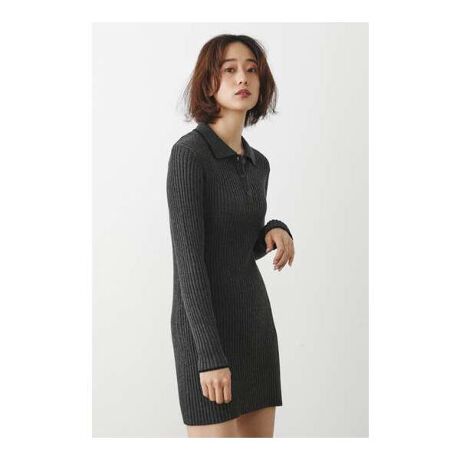 Shel Tter メランジポロワンピース シェルターセレクト Shel Tter Select 090eaw73 0460 ファッション通販 マルイウェブチャネル