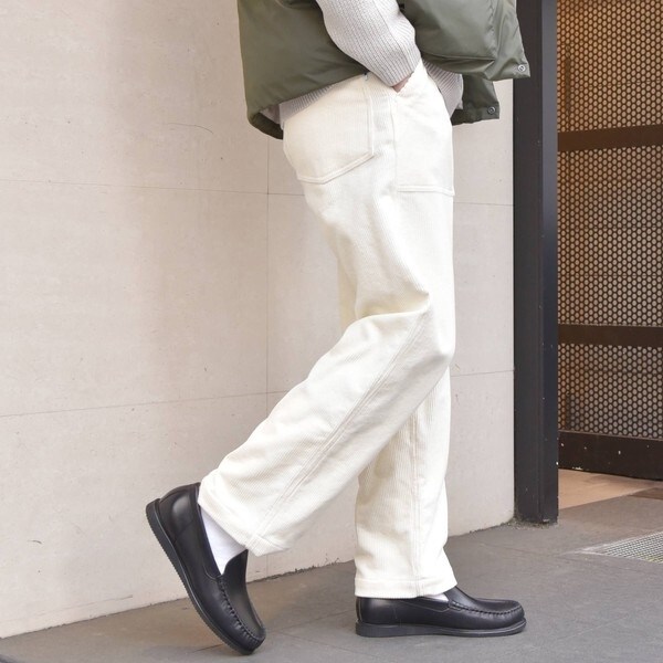 エンジニアードガーメンツ　コーデュロイ ベイカー パンツ ベージュ セール】ストレッチコーデュロイベイカーパンツ（その他パンツ）｜New