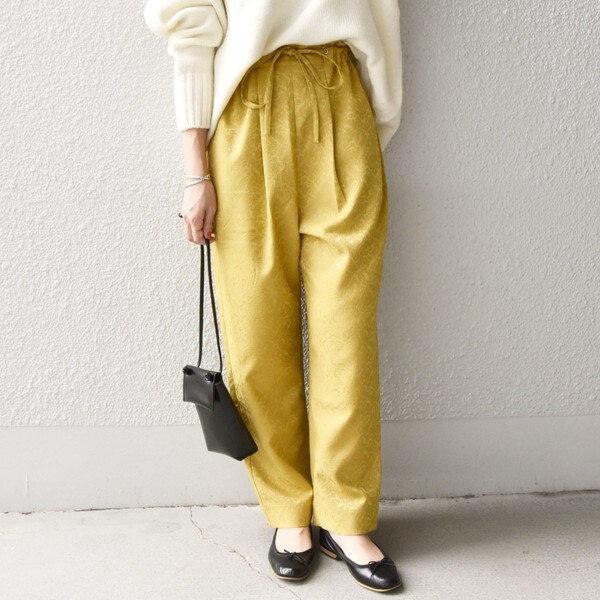 【ファッション通販】の商品をすべて SHIPS パンツ イージー タック ジャカード any： パンツ
