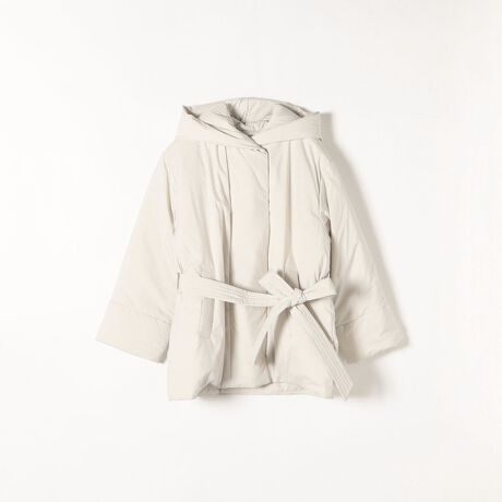 CASA FLINE： 中綿 フーデット ボリューム ショート コート 